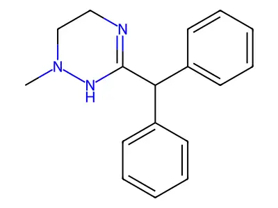 as-Triazine, 1,4,5,6-tetrahydro-3-diphenylmethyl-1-methyl- structure
