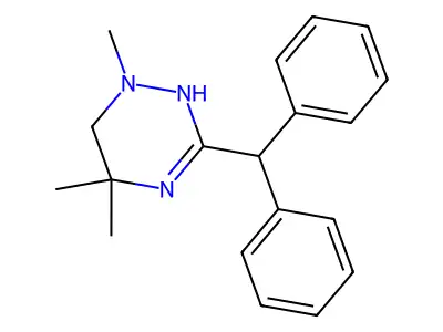 as-Triazine, 1,4,5,6-tetrahydro-3-diphenylmethyl-1,5,5-trimethyl- structure