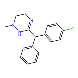 as-Triazine, 1,4,5,6-tetrahydro-3-(p-chlorodiphenylmethyl)-1-methyl- structure