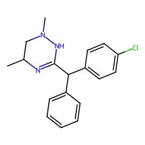 as-Triazine, 1,4,5,6-tetrahydro-3-(p-chlorodiphenylmethyl)-1,5-dimethyl- structure