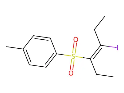 1-[(E)-4-iodohex-3-en-3-yl]sulfonyl-4-methylbenzene structure