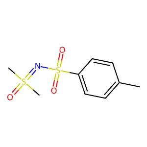 S,S-dimethyl-N-(p-tolylsulphonyl)sulphoximide structure