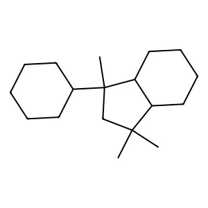 1H-Indene, 1-cyclohexyloctahydro-1,3,3-trimethyl- structure