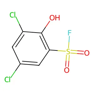 Benzenesulfonyl fluoride, 3,5-dichloro-2-hydroxy- structure