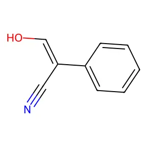 3-Hydroxy-2-phenylacrylonitrile structure