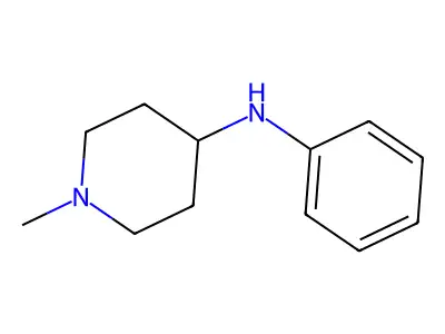 1-methyl-N-phenylpiperidin-4-amine structure