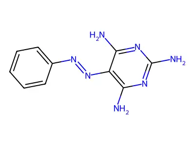 2,4,6-Triamino-5-phenylazopyrimidine structure
