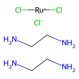 cis-Dichlorobis(ethylenediamine)rhodium(1+) chloride structure
