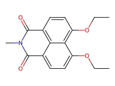1H-Benz(de)isoquinoline-1,3(2H)-dione, 6,7-diethoxy-2-methyl- structure