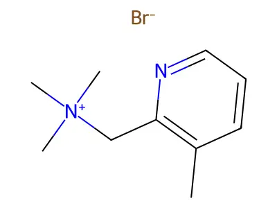 n,n,n-Trimethyl(3-methylpyridin-2-yl)methanaminium bromide structure