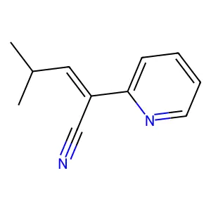 alpha-(2-Methylpropylidene)pyridine-2-acetonitrile structure
