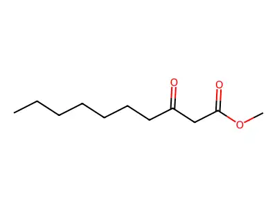 Decanoic acid, 3-oxo-, methyl ester structure