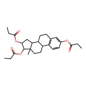 Estriol Tripropionate structure
