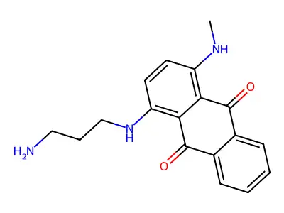 1-[(3-Aminopropyl)amino]-4-(methylamino)-9,10-anthracenedione structure