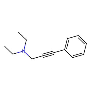 N,N-Diethyl-3-phenyl-2-propyn-1-amine structure