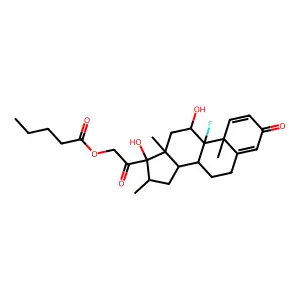 Betamethasone 21-valerate structure