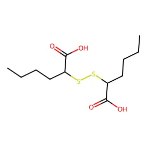 Hexanoic acid, 2,2'-dithiobis- structure