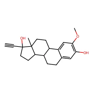 2-Methoxy-17alpha-ethynylestradiol structure