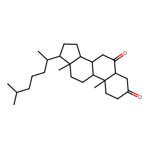 5alpha-Cholestane-3,6-dione structure