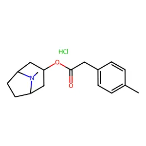 3-Tropanyl p-tolylacetate, hydrochloride structure