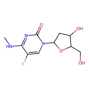 2'-Deoxy-5-fluoro-N-methylcytidine structure