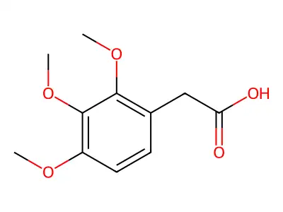 2,3,4-Trimethoxyphenylacetic acid structure