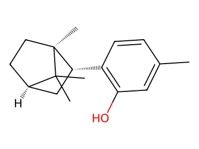 exo-6-(1,7,7-Trimethylbicyclo(2.2.1)hept-2-yl)-m-cresol structure
