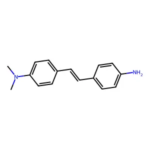 Benzenamine, 4-(2-(4-aminophenyl)ethenyl)-N,N-dimethyl- structure