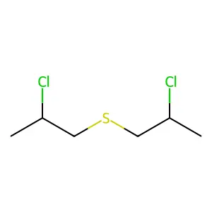 2-Chloro-1-((2-chloropropyl)thio)propane structure