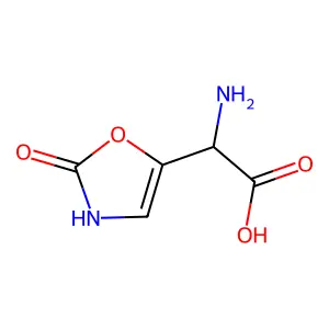 alpha-Amino-2,3-dihydro-2-oxo-5-oxazoleacetic acid structure