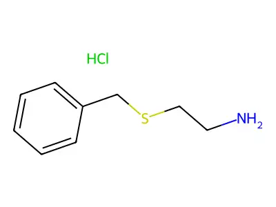 beta-(Benzylthio)ethylamine hydrochloride structure