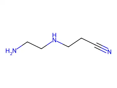 Propanenitrile, 3-((2-aminoethyl)amino)- structure
