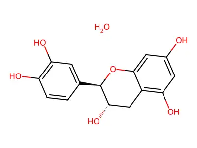 (+)-Catechin Hydrate structure