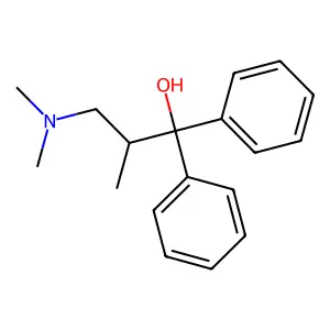 3-(Dimethylamino)-2-methyl-1,1-diphenylpropan-1-ol structure