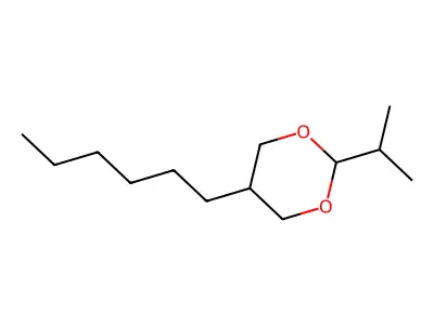 5-Hexyl-2-(1-methylethyl)-1,3-dioxane structure