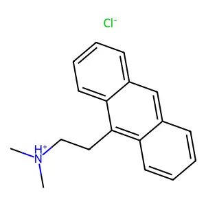 Ethylamine, 2-(9-anthracenyl)-N,N-dimethyl-, hydrochloride structure