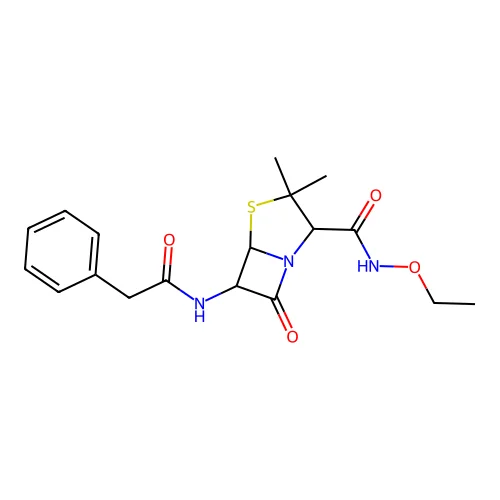 N-Ethoxy-benzylpenicillinamide structure