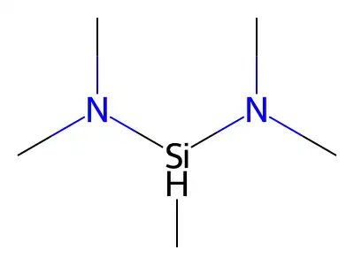 N,N,N',N',1-Pentamethylsilanediamine structure
