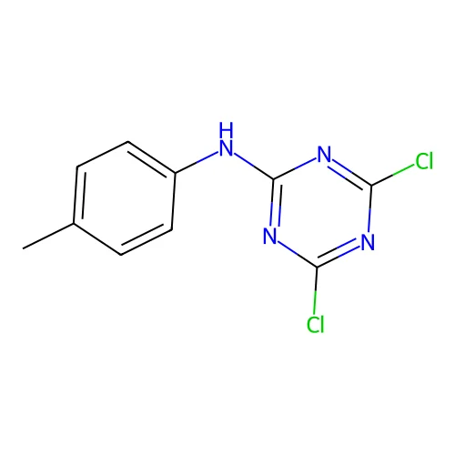 (4,6-Dichloro(1,3,5-triazin-2-yl))(4-methylphenyl)amine structure