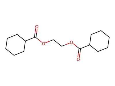 Ethylene bis(cyclohexanecarboxylate) structure