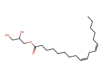 2,3-Dihydroxypropyl octadeca-9,12-dienoate structure