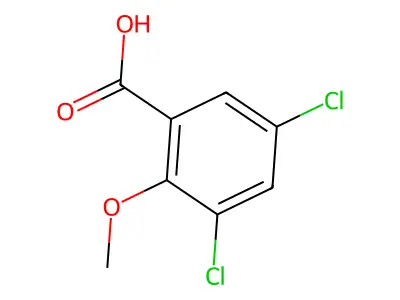 3,5-Dichloro-o-anisic acid structure