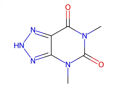 1H-v-Triazolo(4,5-d)pyrimidine-5,7(4H,6H)-dione, 4,6-dimethyl- structure