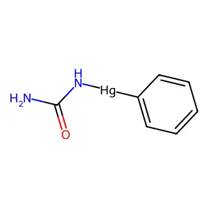 Phenylmercuriurea structure
