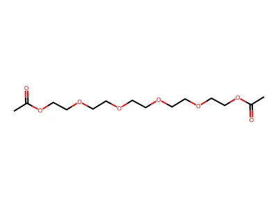 3,6,9,12-Tetraoxatetradecane-1,14-diyl diacetate structure