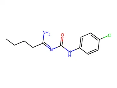 1-(1-Aminopentylidene)-3-(4-chlorophenyl)urea structure