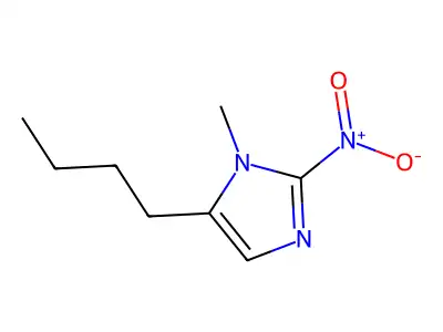 Imidazole, 5-butyl-1-methyl-2-nitro- structure