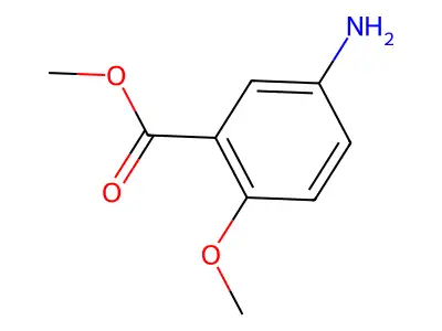 Methyl 5-amino-o-anisate structure
