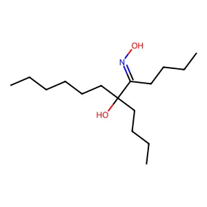5-Dodecanone, 6-butyl-6-hydroxy-, oxime structure
