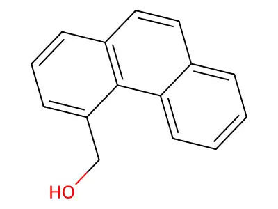 Phenanthren-4-methanol structure